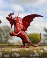 Red Wyrmling Sculpture