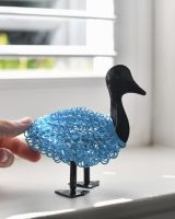 Scale image of recycled metal art sculpture