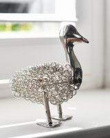 "Remi" the Recycled Metal Duck - Silver