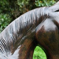 Detail of on the Foal Sculpture Detail of on the Foal Sculpture