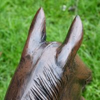 Ears on the Resting Foal Garden Horse Sculpture Ears on the Resting Foal Garden Horse Sculpture