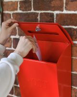Contemporary Wall Mounted Post Box Retreving Post