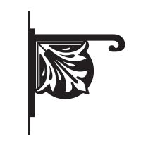 Retro Heavy Duty Hanging Basket Bracket Finished in Black