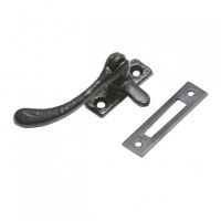 Reversible Simplistic Black Iron Casement Fastener