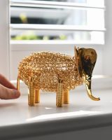 Scale image of recycled metal art sculpture