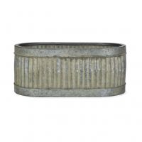 Traditional Oval Planter in a Steel Finish