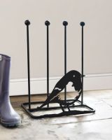 Robin Boot Rack with cream wall behind