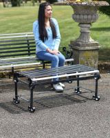 Scale Shot of Robust Black “Chatham" Park Table Scale Shot of Robust Black “Chatham" Park Table