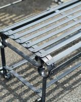 Close-Up of Robust Black “Chatham" Park Table Close-Up of Robust Black “Chatham" Park Table