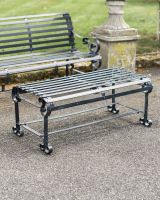 Robust Black “Chatham" Park Table in Situ Robust Black “Chatham" Park Table in Situ