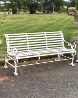 Robust Cream “Chatham" Three Seater Park Bench in Situ Robust Cream “Chatham" Three Seater Park Bench in Situ