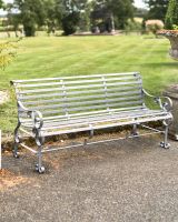 Grey Robust “Chatham" Three Seater Park Bench in Situ Grey Robust “Chatham" Three Seater Park Bench in Situ