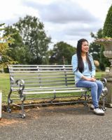 Scale Shot of Grey Robust “Chatham" Three Seater Park Bench Scale Shot of Grey Robust “Chatham" Three Seater Park Bench