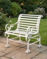 Robust "Chatham" One Seater Park Bench - Cream ai illustaration Robust "Chatham" One Seater Park Bench - Cream ai illustaration
