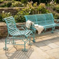Robust "Chatham" One & Three Seater Park Bench Set - Green Robust "Chatham" One & Three Seater Park Bench Set - Green
