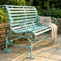 Robust "Chatham" One & Two Seater Park Bench Combo - Green Digital Illustration 2 seater
