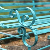 Robust "Chatham" One & Two Seater Park Bench Combo - Green Digital Illustration Arm Close Up
