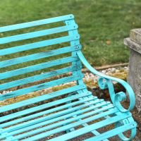 Robust "Chatham" One & Two Seater Park Bench Combo - Green Digital Illustration Back close up