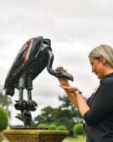 Scale image of scrap metal art sculpture