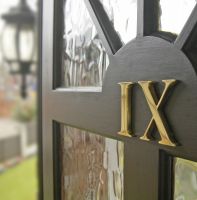 3" Polished Brass Roman Numerals - Face fix 3" Polished Brass Roman Numerals - Face fix