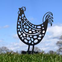 Black Spotted Rooster Silhouette Black Spotted Rooster Silhouette