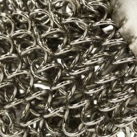 Extreme Close-Up of Silver Rooster Wire Sculpture