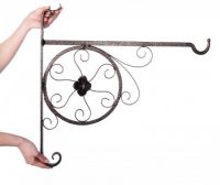 "Rose Wheel" Hanging Basket Bracket