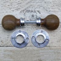 Beehive Door Knobs in Rosewood 