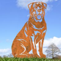 Rottweiler Silhouette on Display Outside 