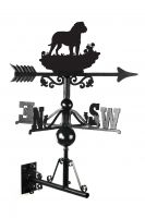 Rottweiller Black Cast Iron Garden Weathervane