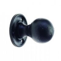 Round Black Iron Door Knob