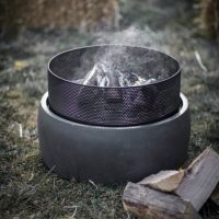 Round Mesh Fire Pit & Wood Burner
