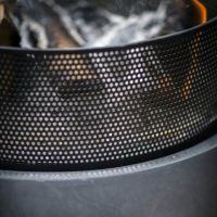 Round Mesh Fire Pit & Wood Burner Close Up