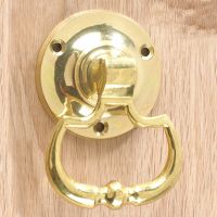 Round Polished Brass Drop Handle