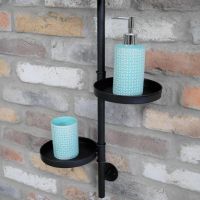 Round Wall Mounted Mirror & Shelves Unit in Use Round Wall Mounted Mirror & Shelves Unit in Use