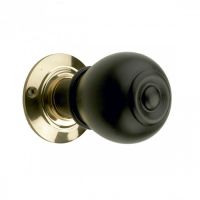Round Ebony Door Knobs