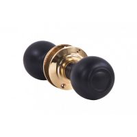Round Ebony Door Knobs