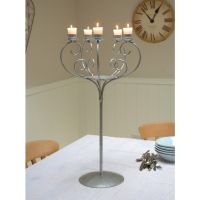 Rowan House Silver Vintage Candle stand Rowan House Silver Vintage Candle stand