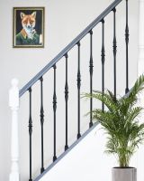 Rowton Stair Spindles With Rake Brackets In Situ Rowton Stair Spindles With Rake Brackets In Situ