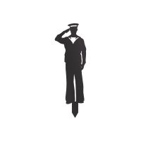 Black Ground Spike with Royal Navy "Officer Salute" Topper with Spike Black Ground Spike with Royal Navy "Officer Salute" Topper with Spike