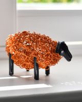 "Ruby" the Recycled Metal Sheep - Orange "Ruby" the Recycled Metal Sheep - Orange