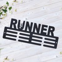 Black Runner Sports Medal Hanger 