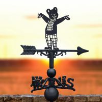 Rupert Bear Cast Iron & Steel Weathervane Rupert Bear Cast Iron & Steel Weathervane