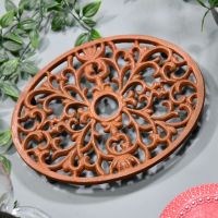 Trivet - Heavy Duty V6 - Oval - Rust