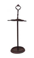 Rustic Iron Fleur De Lis Triple Umbrella Stand 