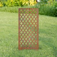 Rustic Argyle Pattern Garden Screen Rustic Argyle Pattern Garden Screen