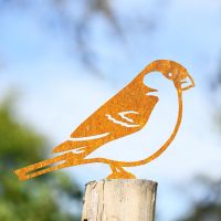 Rustic Bullfinch Steel Fence Topper