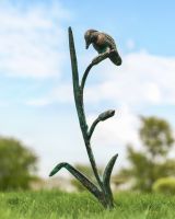 Rustic Cast Auminium "Hunting Kingfisher" in Verdigris Rustic Cast Auminium "Hunting Kingfisher" in Verdigris