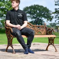 Cast Iron Rustic "Dog" Motif Garden Bench