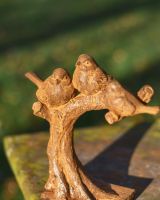 Rustic Cast Iron Three Little Birds Garden Sculpture